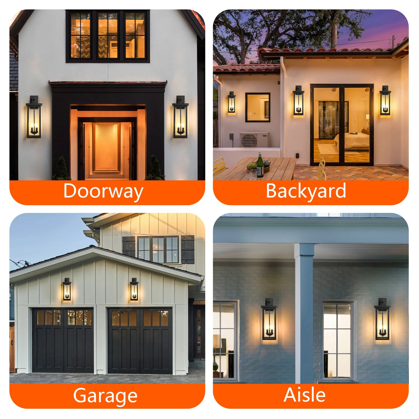 ARLGSITE Outdoor Wall Lantern Dusk To Dawn Sensor