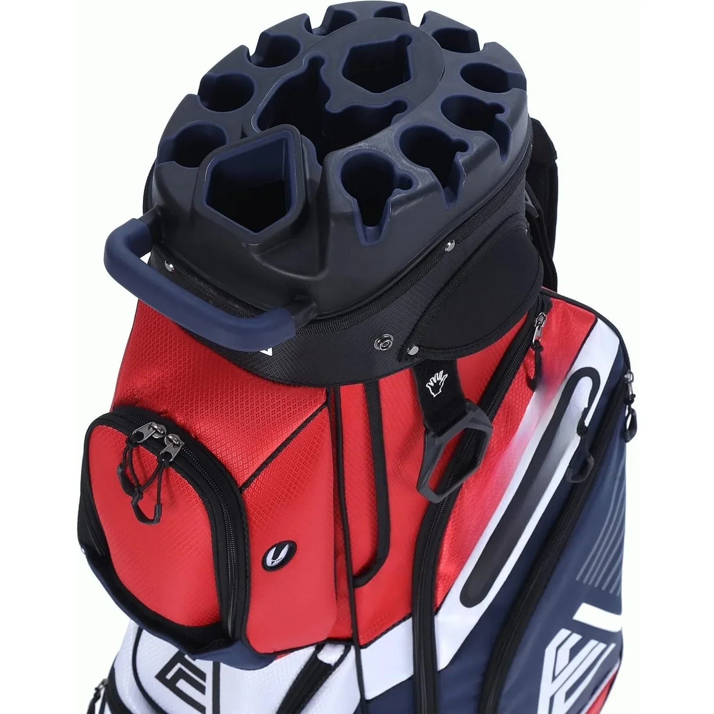 JIYU Premium 14-Way T-Lock Golf Cart Bag With Rain Cover