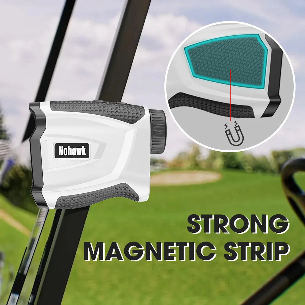 Nohawk Golf Rangefinder With Slope Flag Lock And Magnetic Function