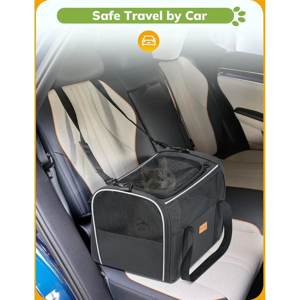 Soft Cat Carrier Portable Pet Carrier For Small To Medium Cats Airline Approved