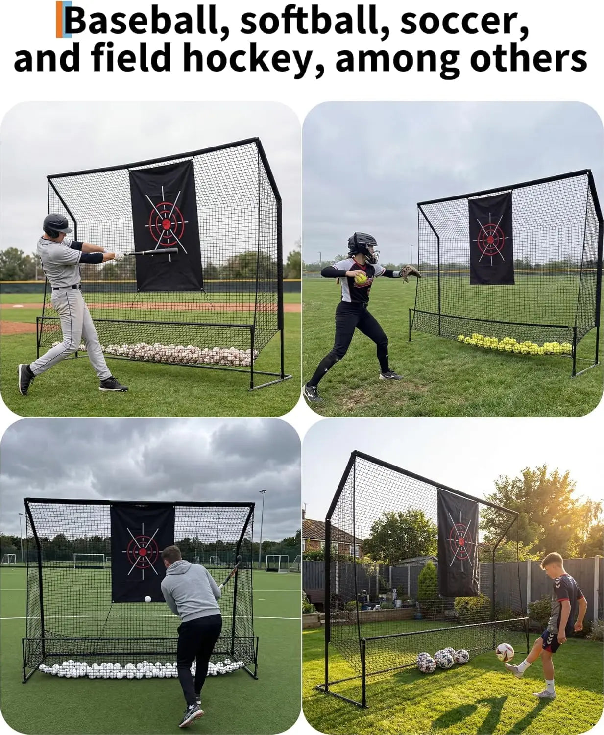 HiMISS Golf Practice Net Indoor Outdoor Heavy Duty Swing Trainer