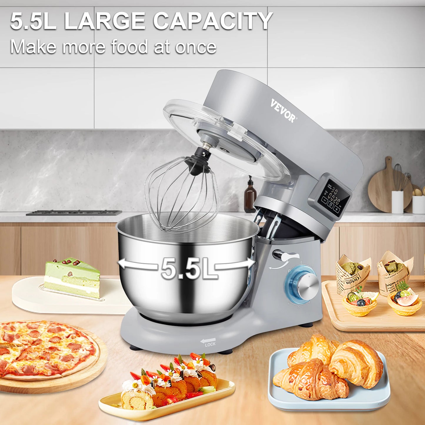 VEVOR Stand Mixer LCD Screen Timing