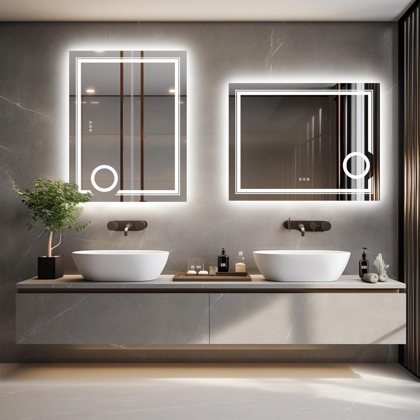 LUVODI LED Magnifying Bathroom Mirror With Touch Sensor