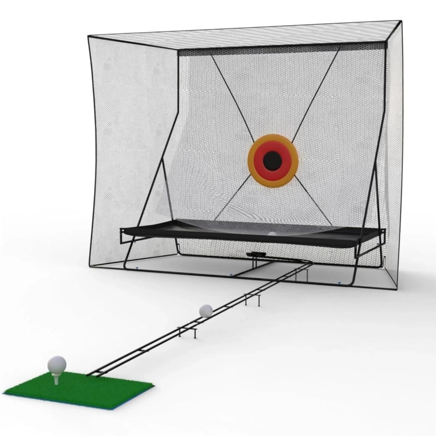 Golf Practice Net With Ball Return For Backyard Swing Training