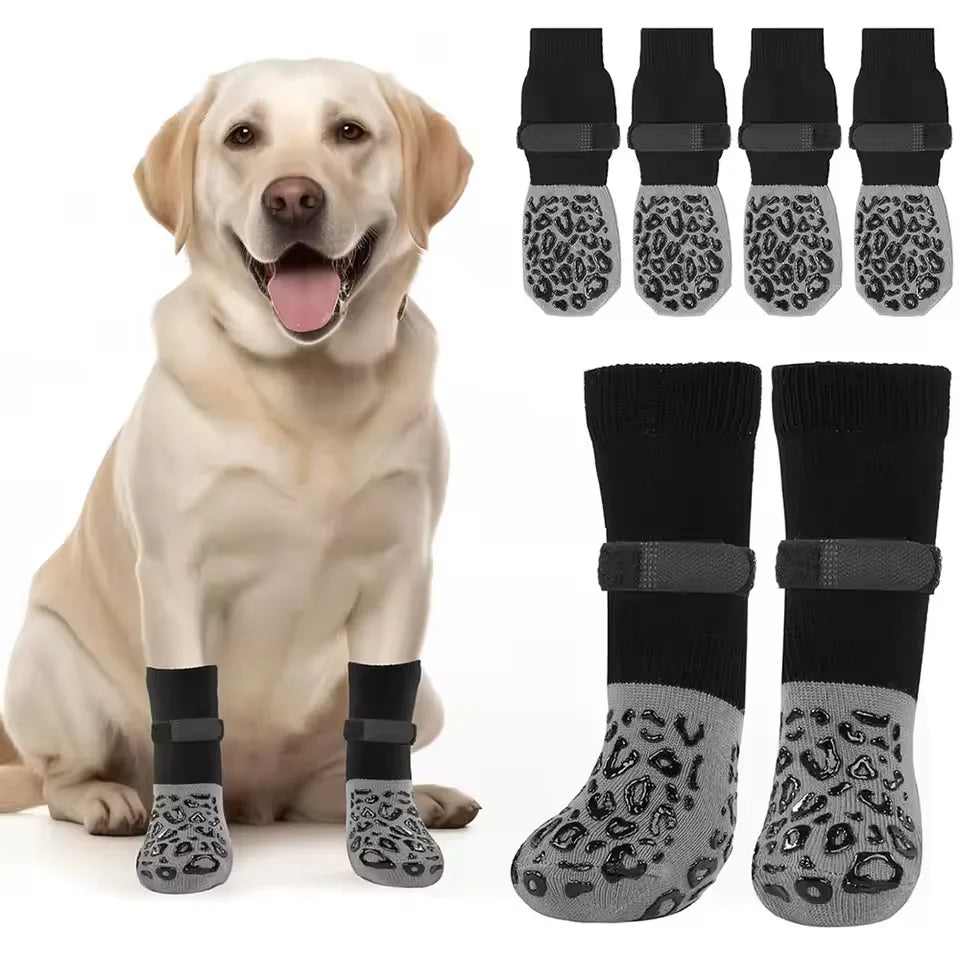 Waterproof Dog Paw Protectors Anti-Slip Boots With Traction Control